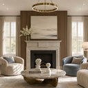 Limestone fireplace surround in Moonlight Beige Limestone - Image 1