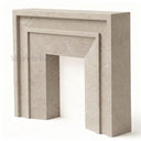 Limestone mantel in Moonlight Beige Limestone - Image 4