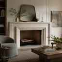 Limestone hearth in Moonlight Beige Limestone - Image 3