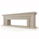 Natural limestone fireplace in Moonlight Beige Limestone - Image 6