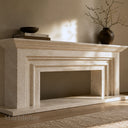 Natural limestone fireplace in Moonlight Beige Limestone - Image 3