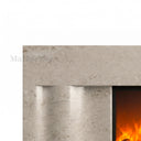 Limestone electric fireplace in Moonlight Beige Limestone - Image 5