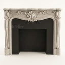 Carved limestone fireplace in Moonlight Beige Limestone - Image 3