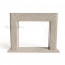 Limestone electric fireplace in Moonlight Beige Limestone - Image 5