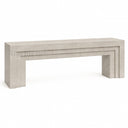 Limestone electric fireplace in Moonlight Beige Limestone - Image 5
