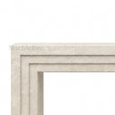 Limestone electric fireplace in Moonlight Beige Limestone - Image 7