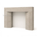 Fireplace limestone hearth in Moonlight Beige Limestone - Image 3