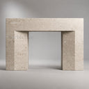Fireplace limestone hearth in Moonlight Beige Limestone - Image 2