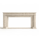 Limestone electric fireplace in Moonlight Beige Limestone - Image 3