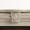 Limestone electric fireplace in Moonlight Beige Limestone - Image 6