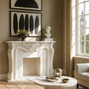 White Fireplace Marble 51" Tall