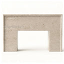 Modern limestone fireplace in Moonlight Beige Limestone - Image 4