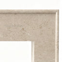 Modern limestone fireplace in Moonlight Beige Limestone - Image 6
