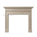Limestone fireplace surround in Moonlight Beige Limestone - Image 3
