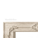 Modern limestone fireplace in Moonlight Beige Limestone - Image 7