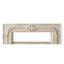 Modern limestone fireplace in Moonlight Beige Limestone - Image 4