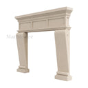 Ivory Marble fireplace in Crema Marfil Premium - Image 4
