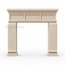 Ivory Marble fireplace in Crema Marfil Premium - Image 3