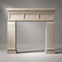 Ivory Marble fireplace in Crema Marfil Premium - Image 2