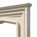 Ivory Marfil Marble fireplace in Crema Marfil Premium - Image 7
