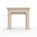 Ivory color Marble fireplace in Crema Marfil Premium - Image 3