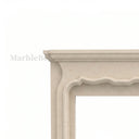 Ivory color Marble fireplace in Crema Marfil Premium - Image 6