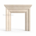Ivory Beige Marble fireplace in Crema Marfil Premium - Image 4