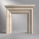 Ivory Beige Marble fireplace in Crema Marfil Premium - Image 2
