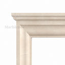 Ivory Beige Marble fireplace in Crema Marfil Premium - Image 6