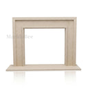 Marble fireplace for sale in Crema Marfil Premium - Image 4