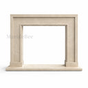 Marble fireplace surround in Crema Marfil Premium - Image 4