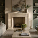 Marble fireplace surround in Crema Marfil Premium - Image 1