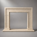 Marble fireplace surround in Crema Marfil Premium - Image 2
