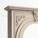 French Marble fireplace mantel in Crema Marfil Premium - Image 6