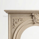 French Marble fireplace mantel in Crema Marfil Premium - Image 5