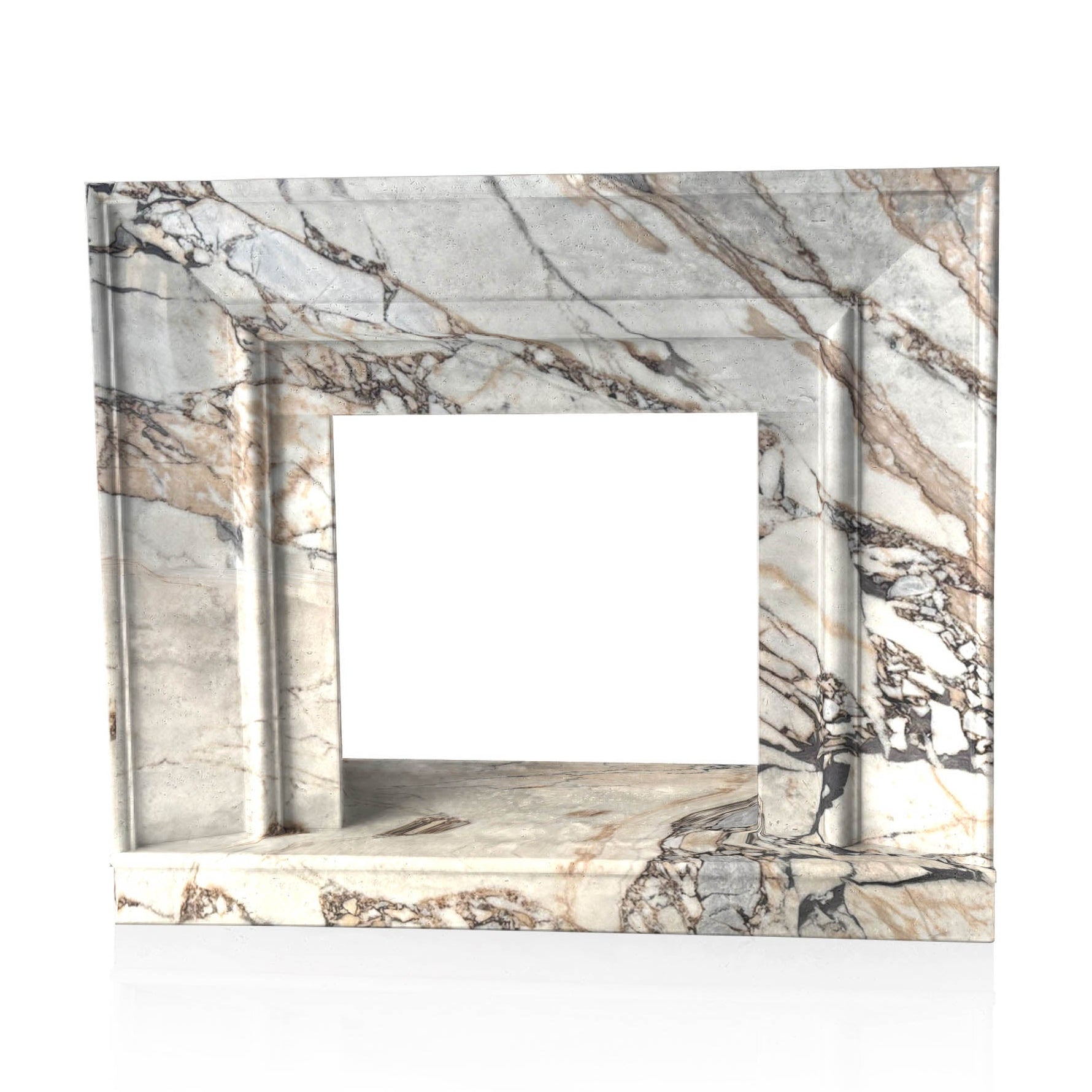Marble Fireplace Surround Italian Valgri White 47.24