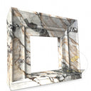 Marble Fireplace Surround Italian Valgri White 47.24" Tall