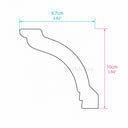 stone crown moulding in Pearl Linen limestone - Image 5