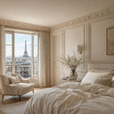 marble crown moulding in Pearl Linen limestone - Image 2
