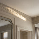 marble crown moulding in Pearl Linen limestone - Image 5