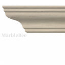 marble crown moulding in Pearl Linen limestone - Image 1