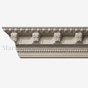 marble crown moulding in Pearl Linen limestone - Image 1