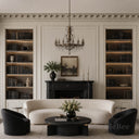 marble crown moulding in Pearl Linen limestone - Image 3