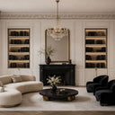 marble crown moulding in Pearl Linen limestone - Image 3