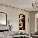 marble crown moulding in Pearl Linen limestone - Image 2