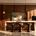 stone crown moulding in Pearl Linen limestone - Image 2