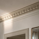 marble crown moulding in Pearl Linen limestone - Image 4
