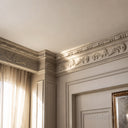 marble crown moulding in Pearl Linen limestone - Image 3
