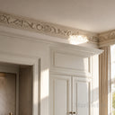 stone crown moulding in Pearl Linen limestone - Image 3