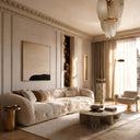 marble cornice in Pearl Linen limestone - Image 3